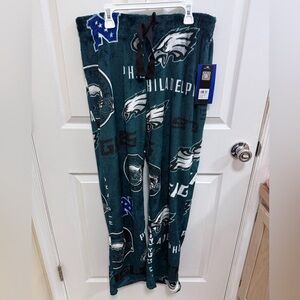 NWT NFL Philadelphia Eagles 🦅 Green and Black Pajama Pants, Size L